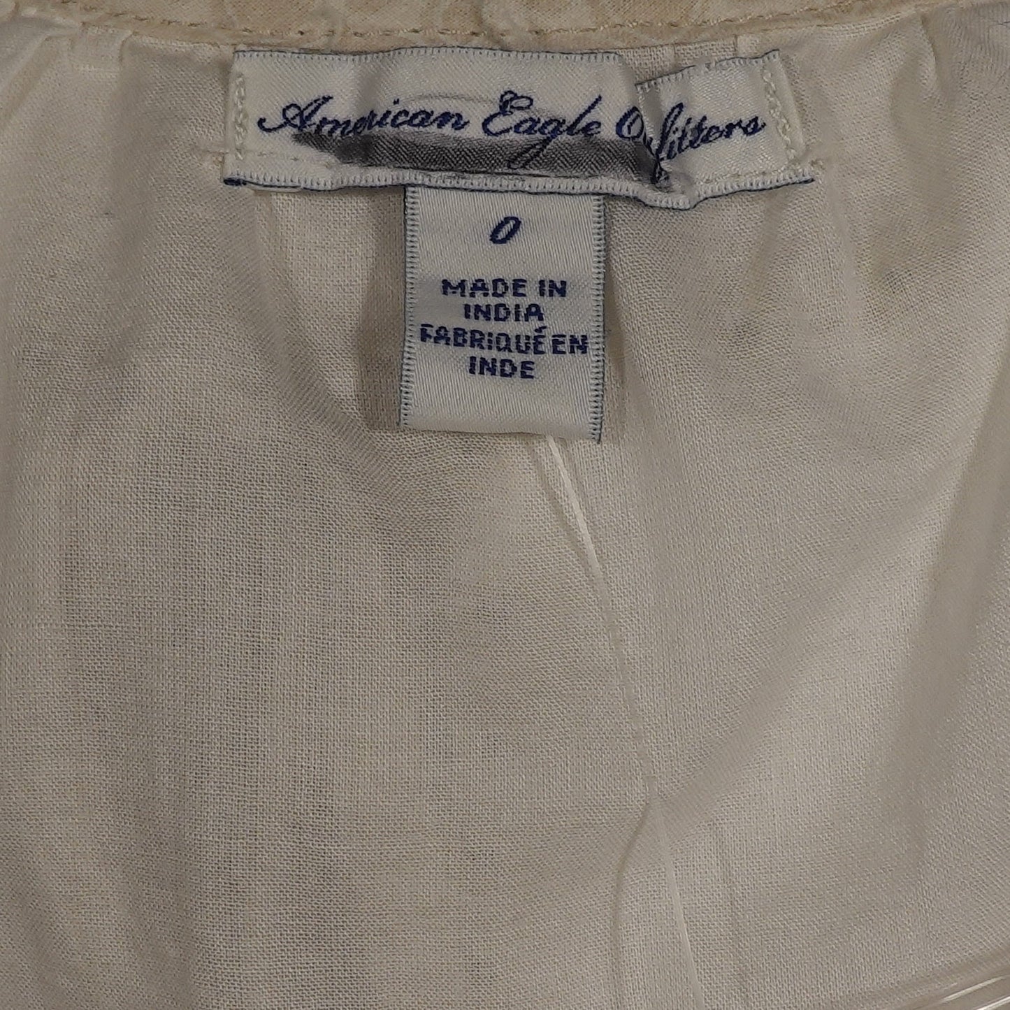 American Eagle Cream Babydoll Cami (0)