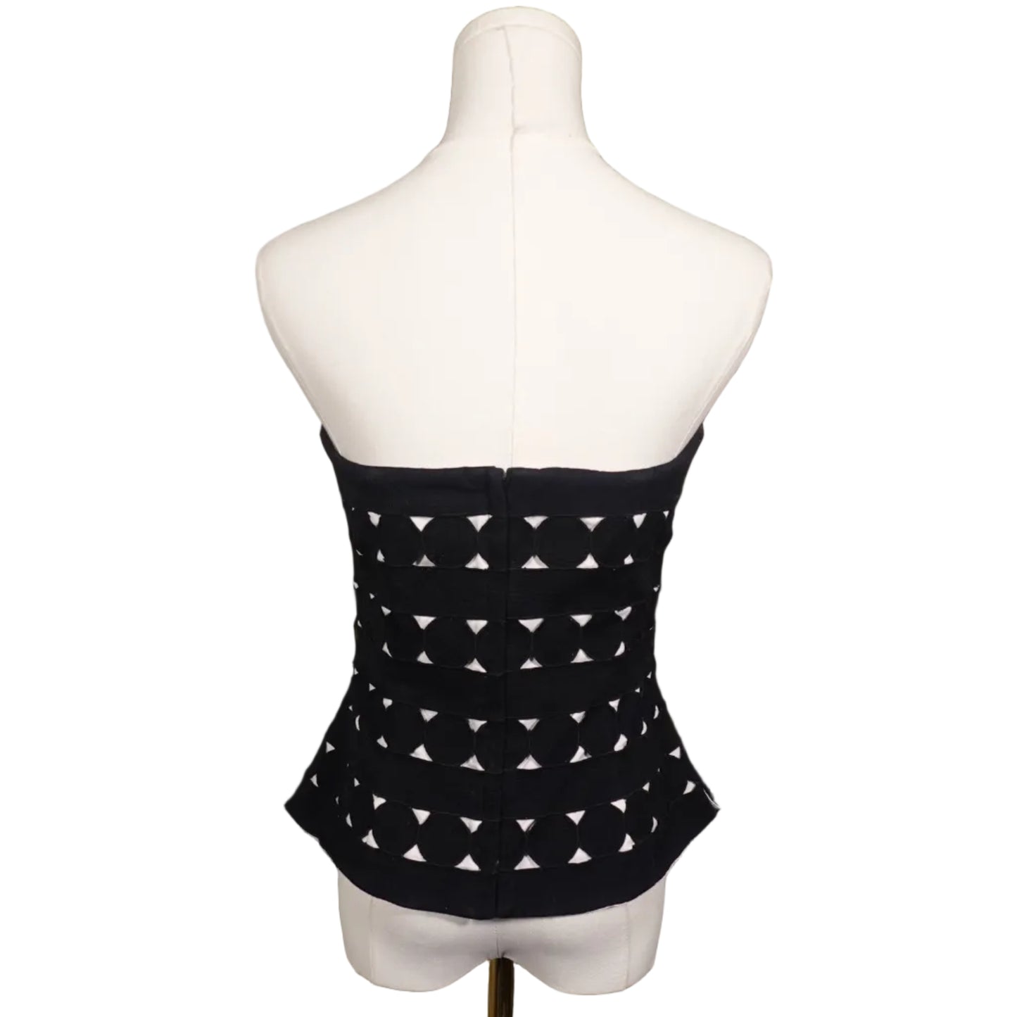 White House Black Market Black & White Corset (6)