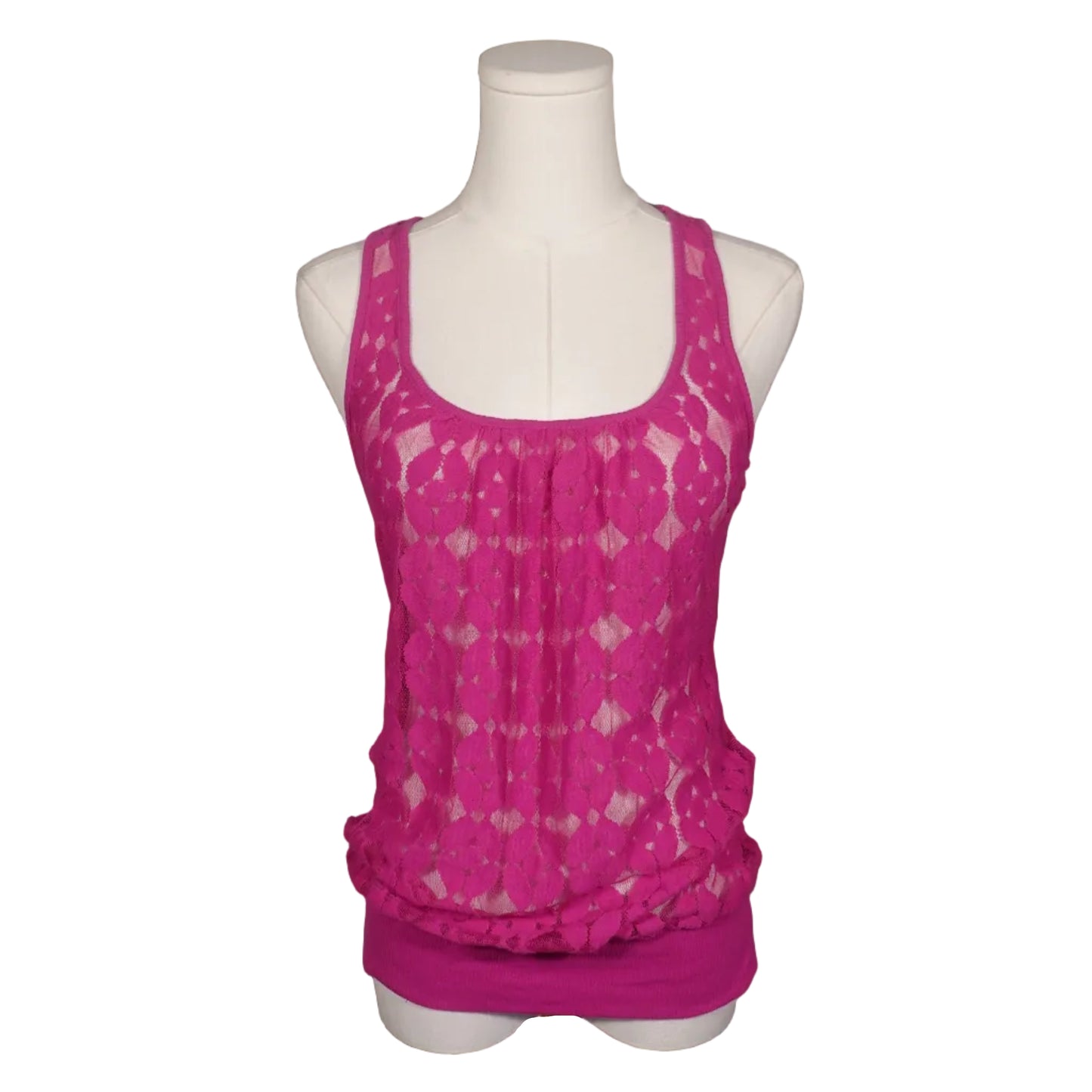 Pink Sugar Lace Tank-S