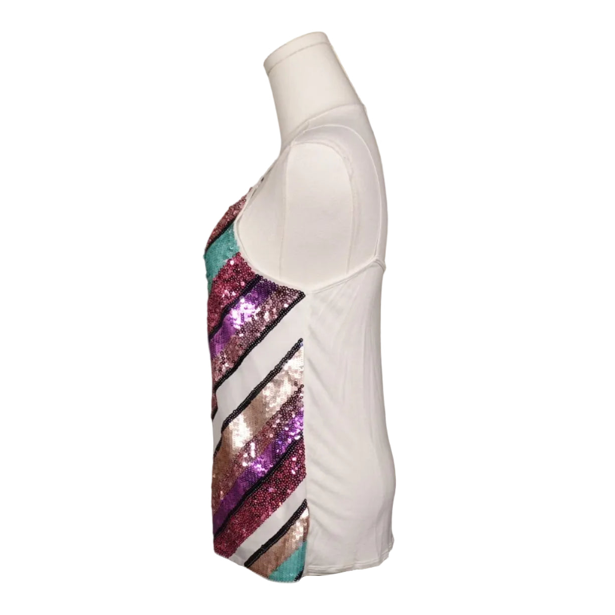 Express Sequin Chevron Tank Top (XS)