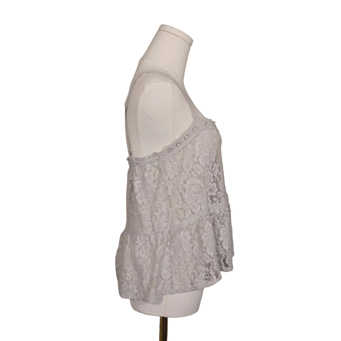 Abercrombie & Fitch Lace Babydoll Cami (Size L)