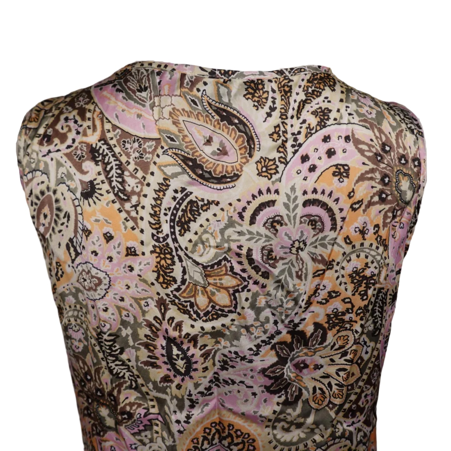 Notations Sleeveless Paisley Blouse (S)