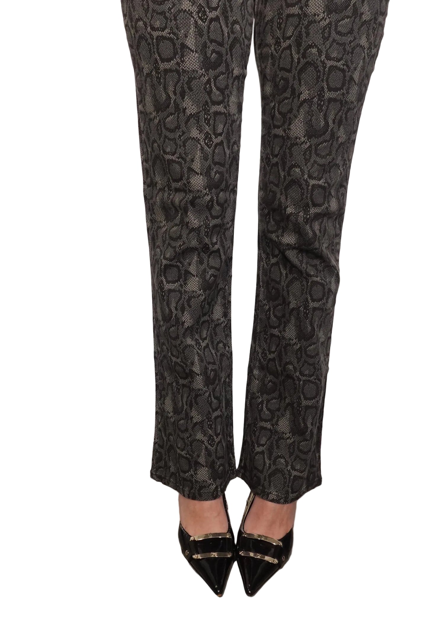 Paris Blues Snake Print Straight-Leg Jeans (9)