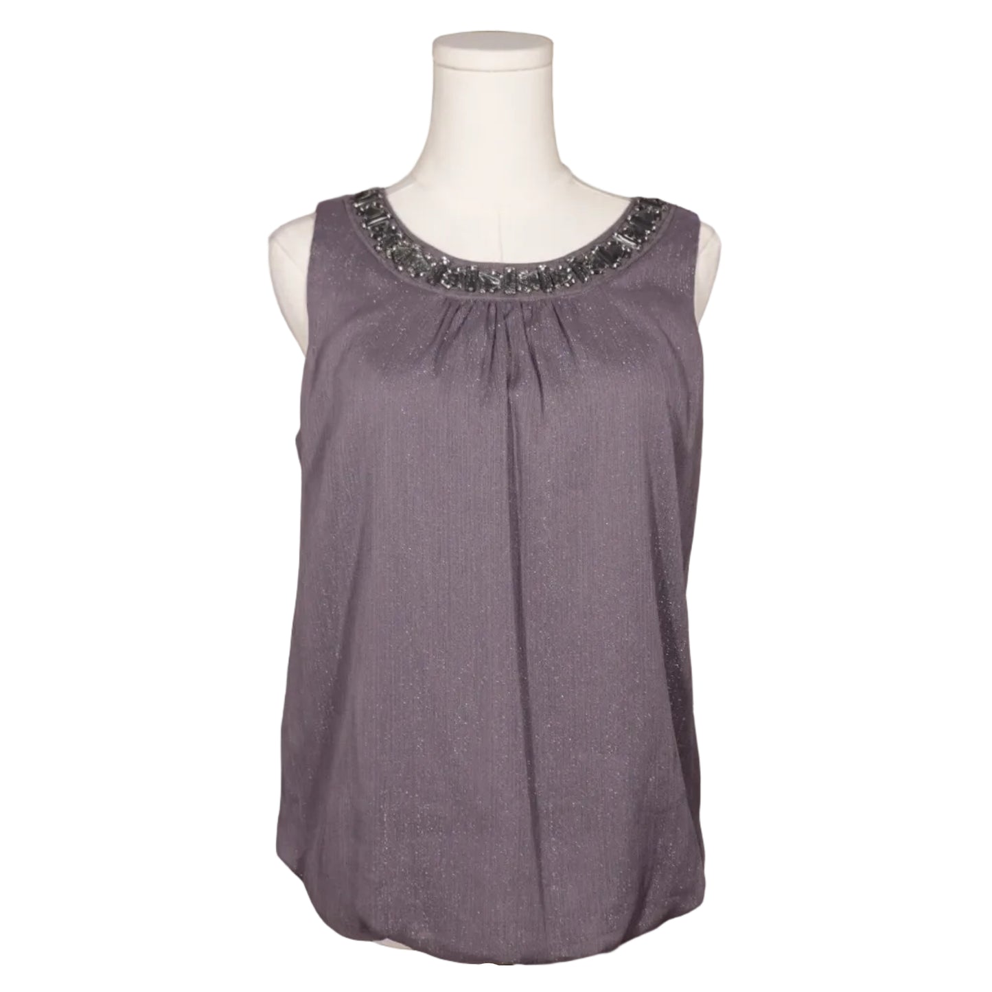 IZ Byer Midnight Sparkle Embellished Tank (M)