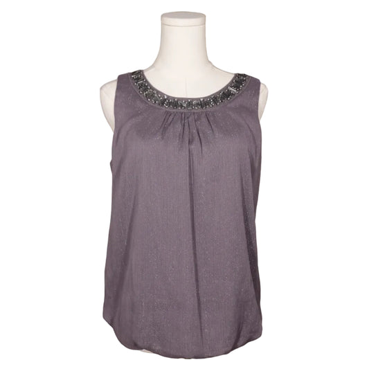 IZ Byer Midnight Sparkle Embellished Tank (M)