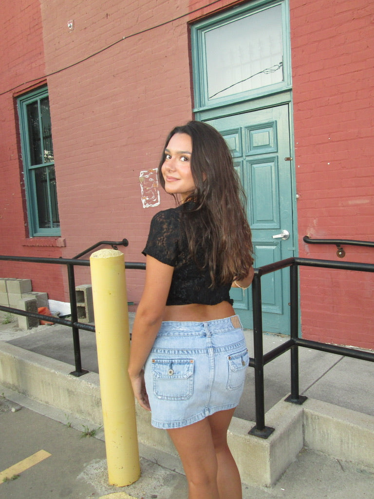 Black Lace Top