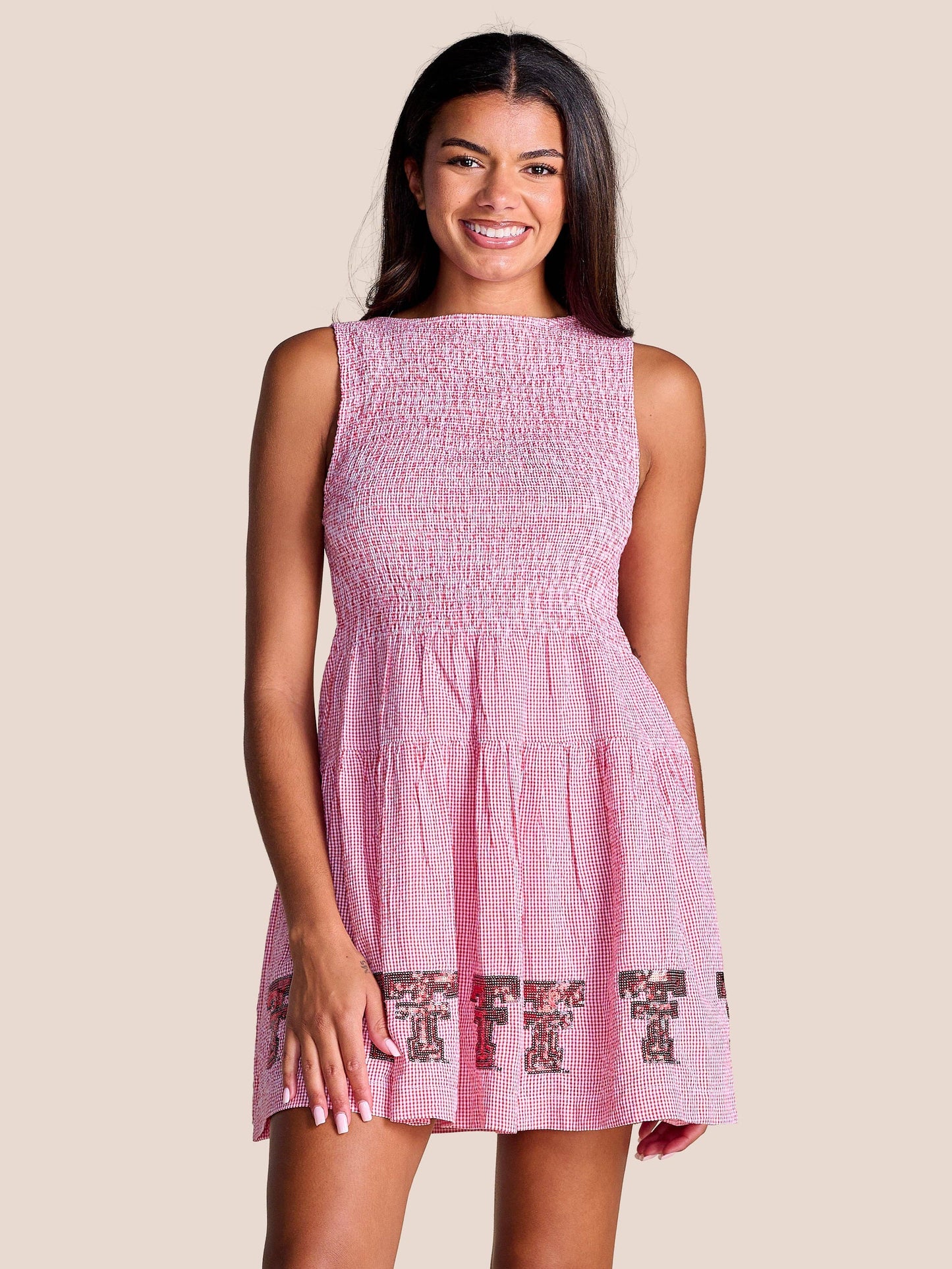 PREORDER The Good Sport Seersucker Dress | Texas Tech