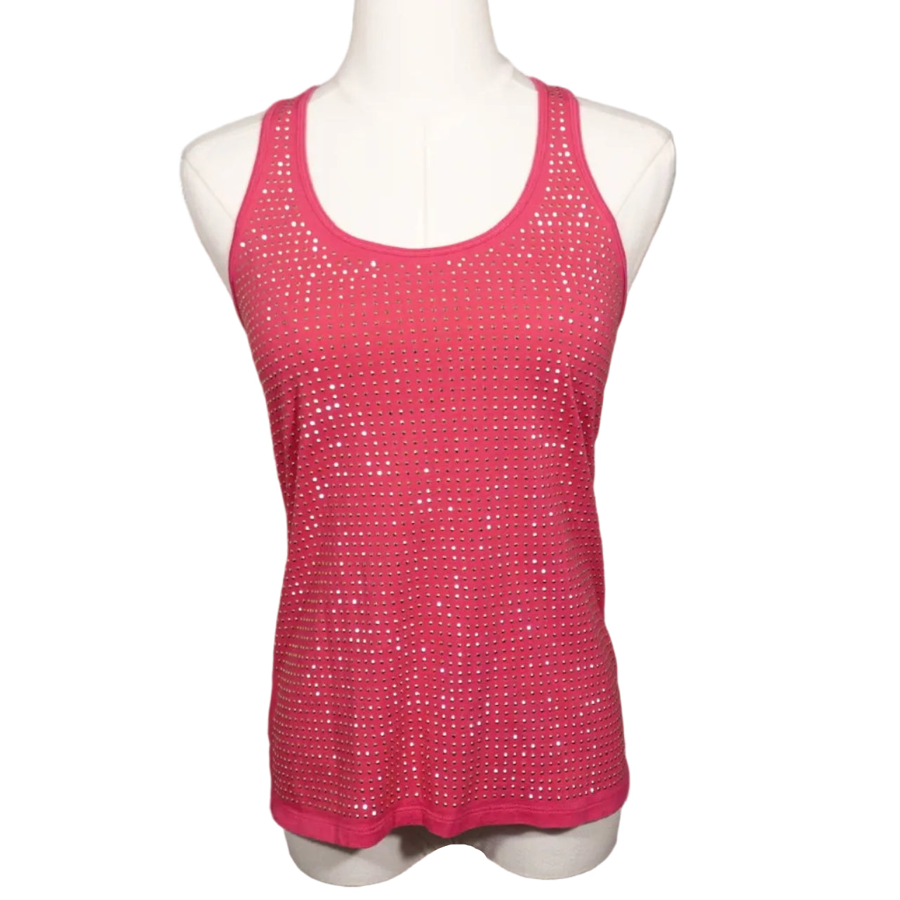 Hot Pink Studded Racerback Tank