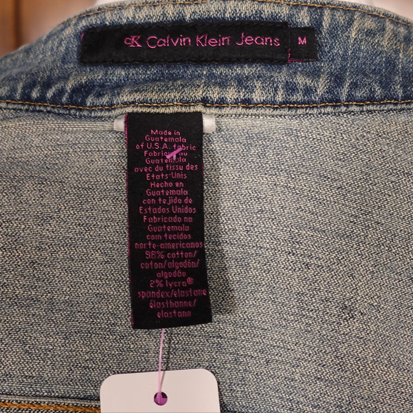 Calvin Klein Moto Denim Jacket-M