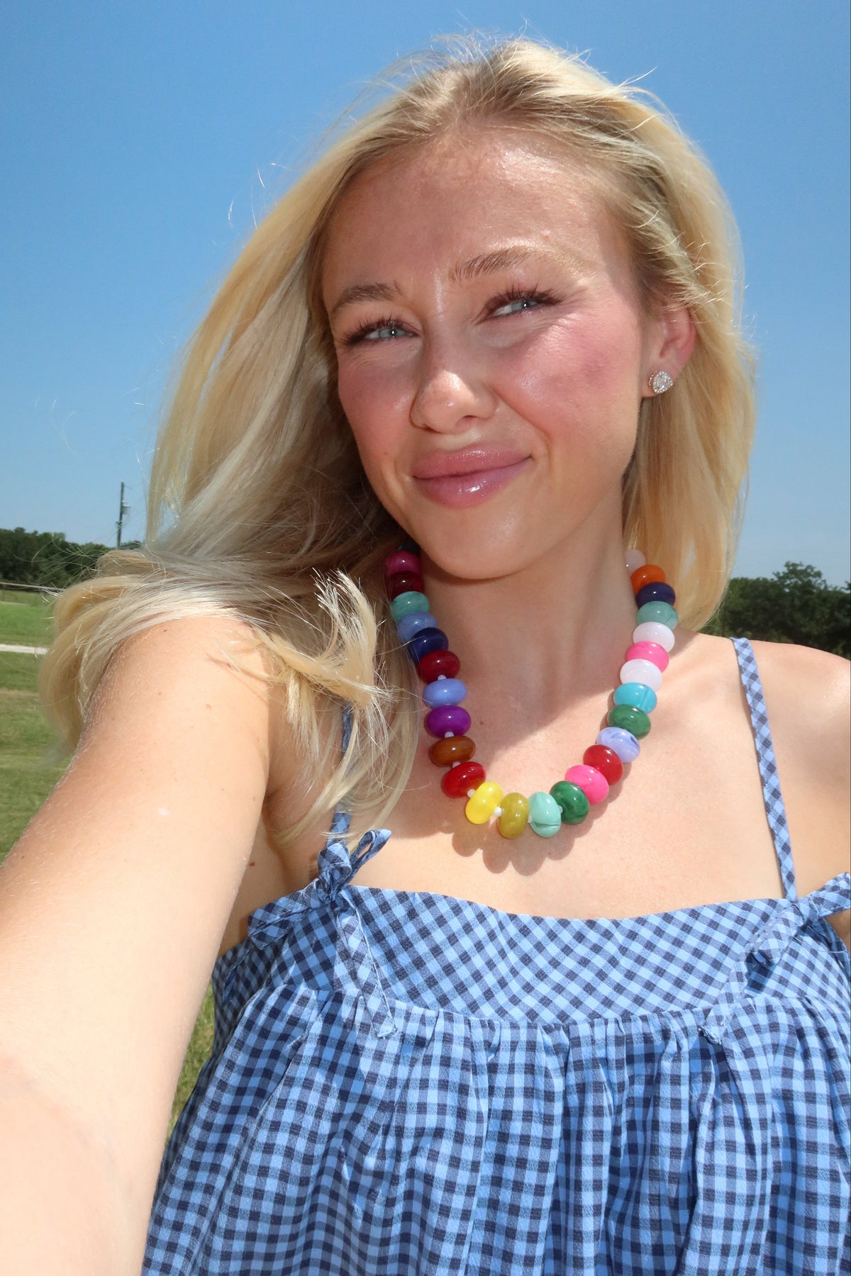 Bailey Chunky Beaded Necklace- Multi