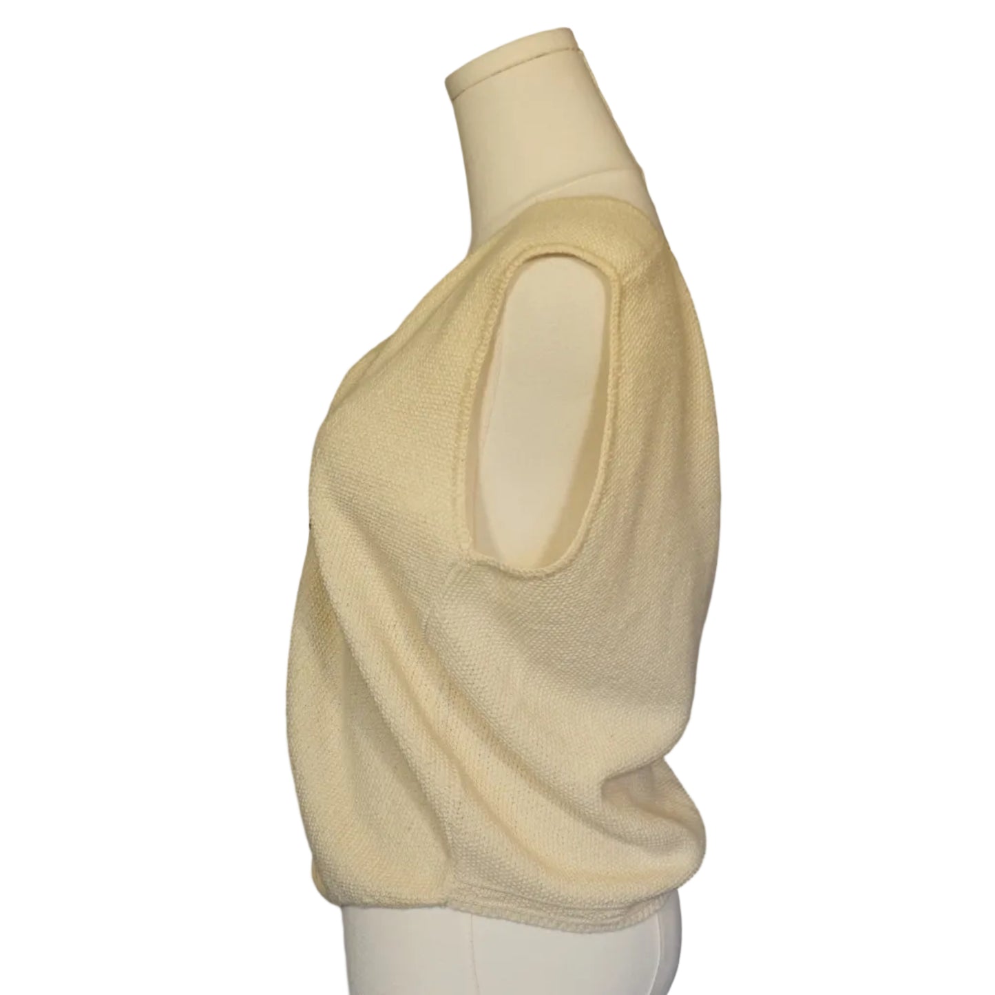 David Brett Cream Knit Vest