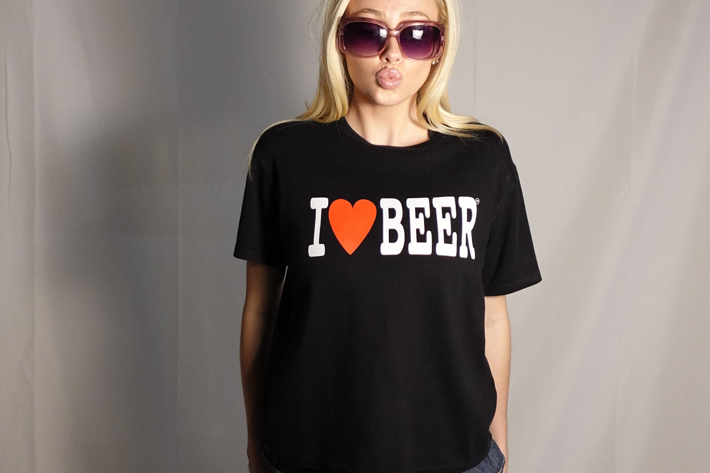 “I ❤️ BEER” Black Vintage Tee