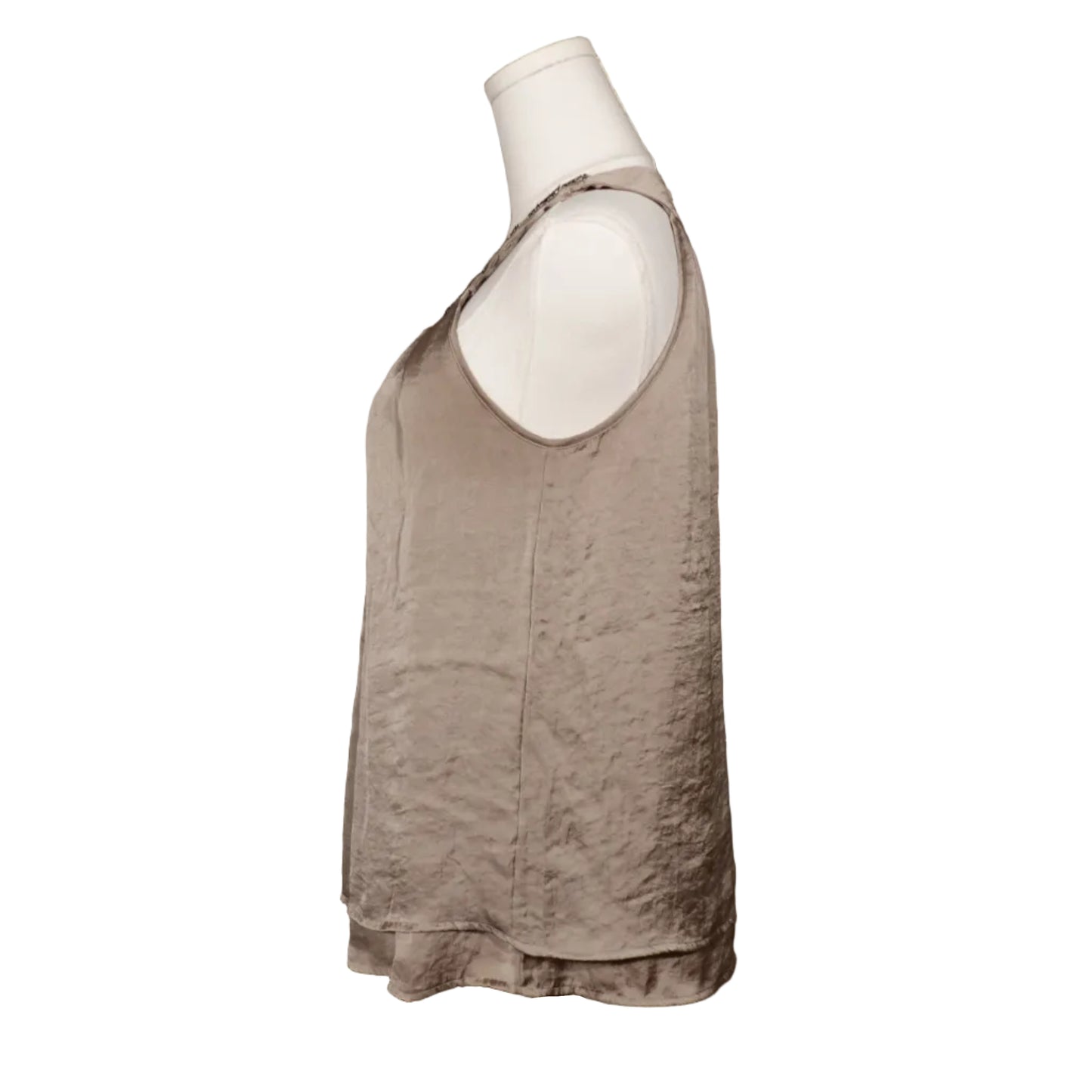 Adiva Beaded Halter Satin Top (M)