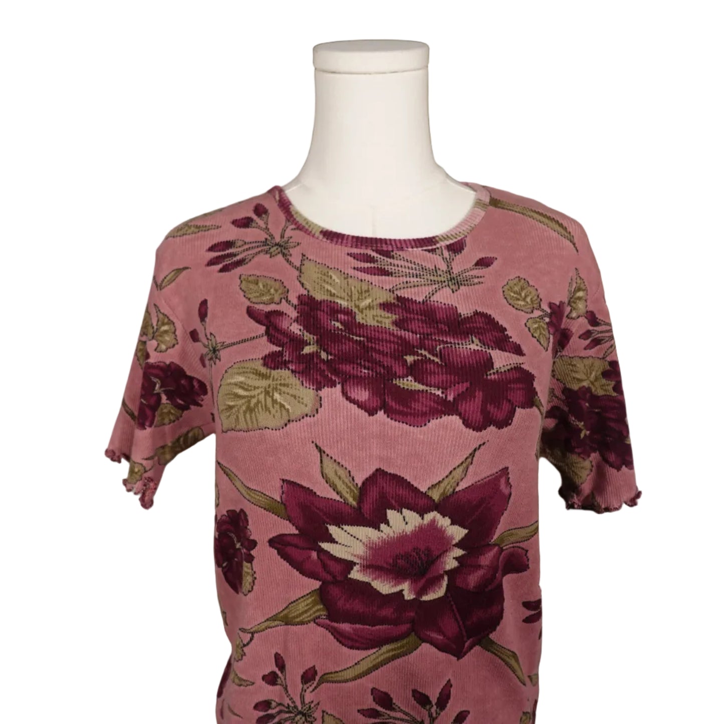 Maxwell Pink Floral Baby Tee -M