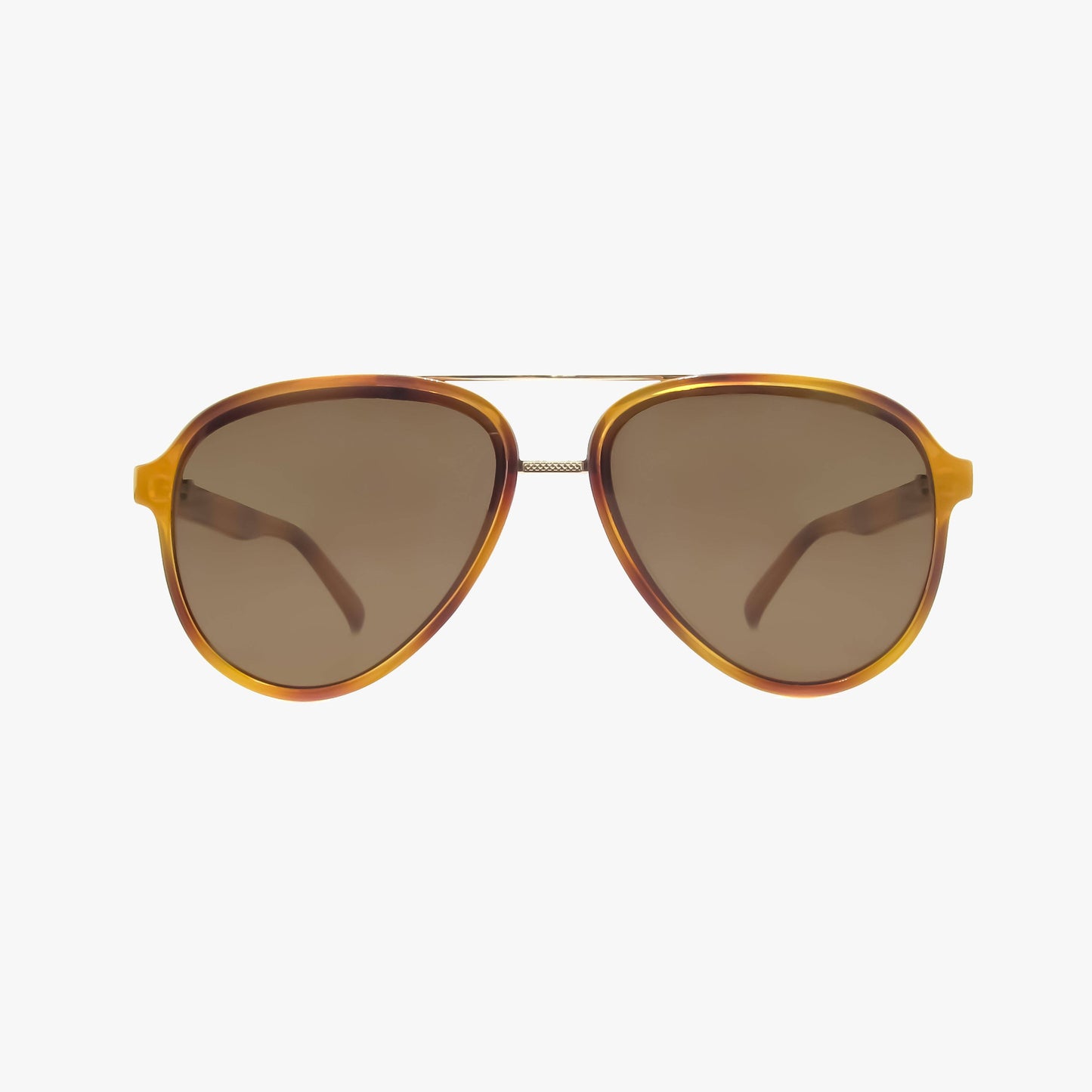Honey Tortoise Polarized Aviator Sunglasses