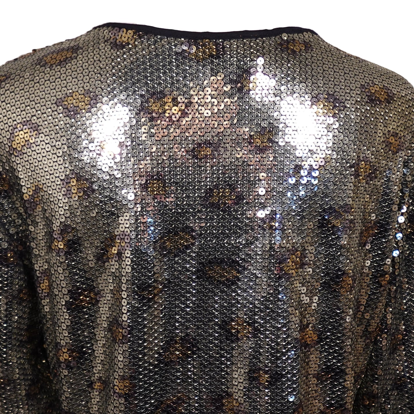 Silver Sequin Leopard Jacket (M)