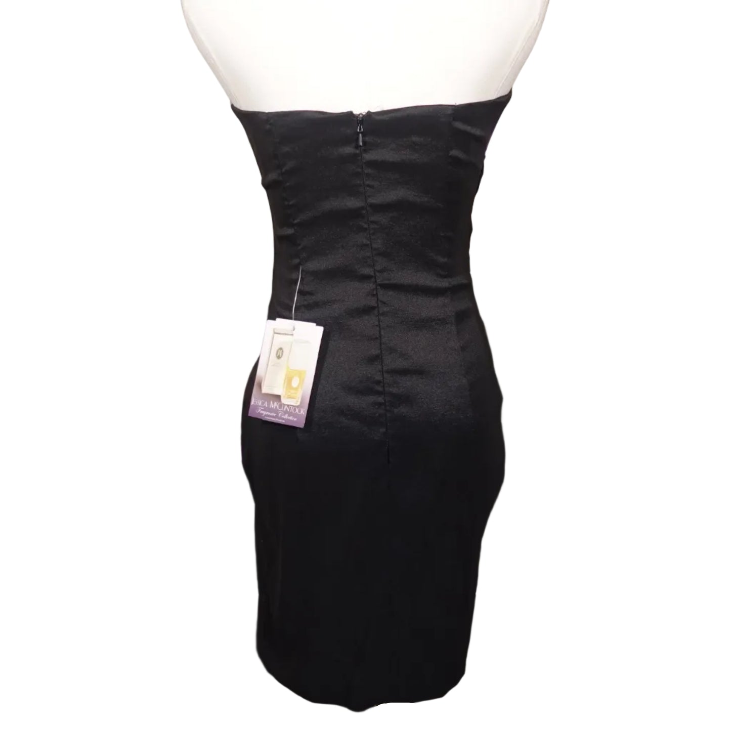 Jessica McClintock Midnight Bloom Strapless Dress NWT (4)
