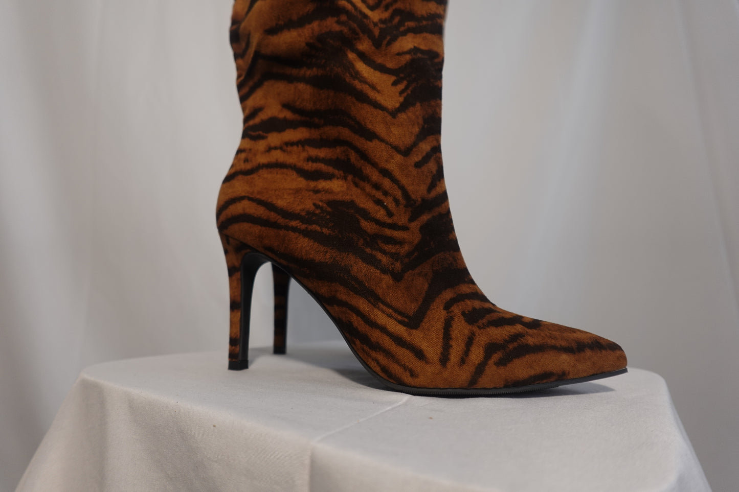 Brown Zebra Print Boot