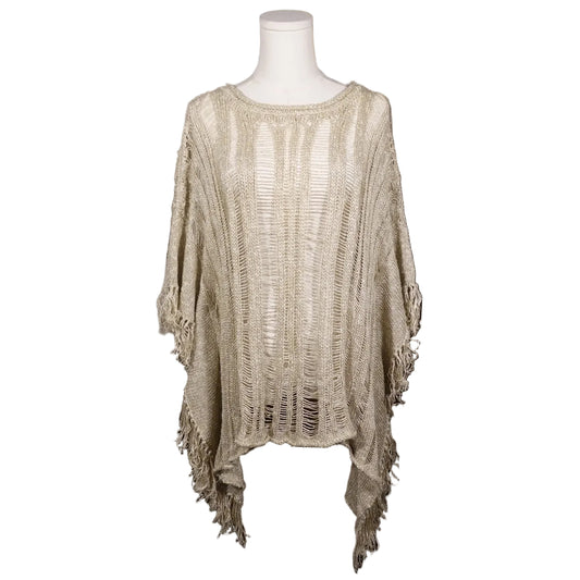 Calypso St. Barth Metallic Knit Poncho-O/S