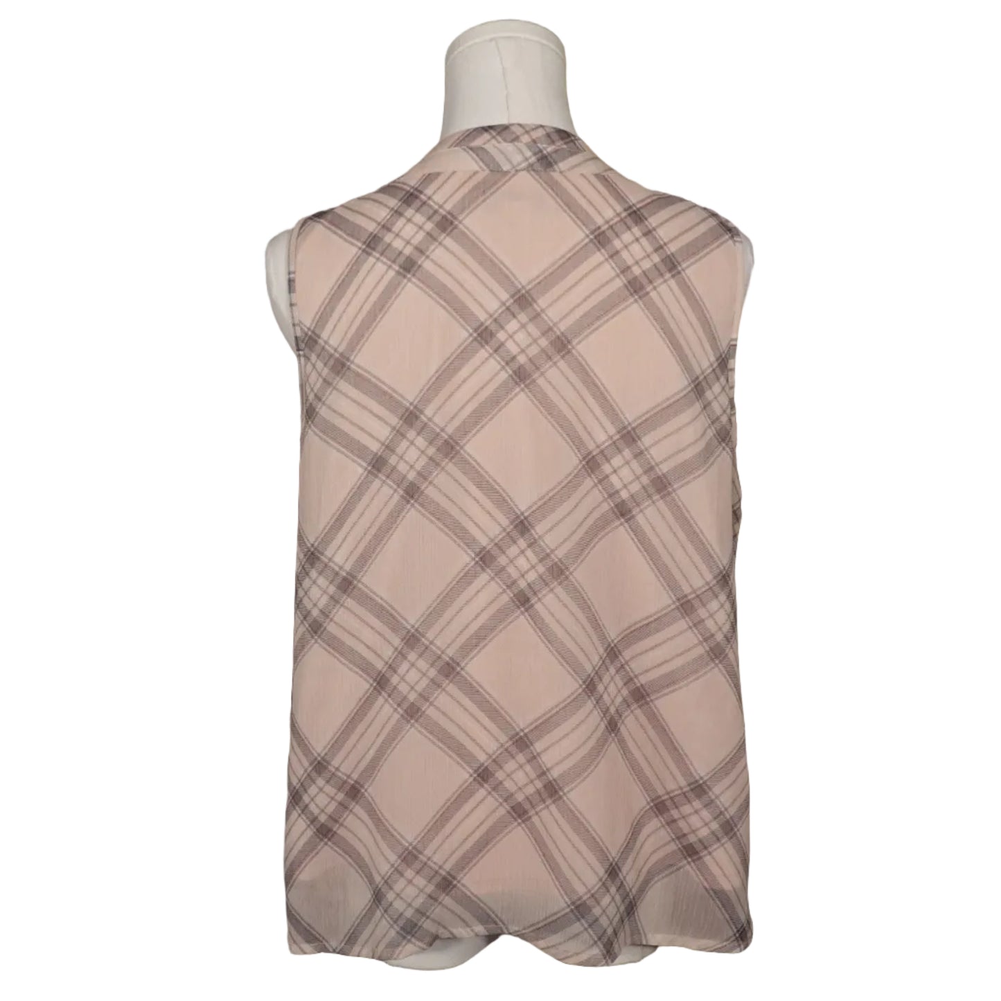 Christopher & Barks Blush Plaid Muse Tank-S