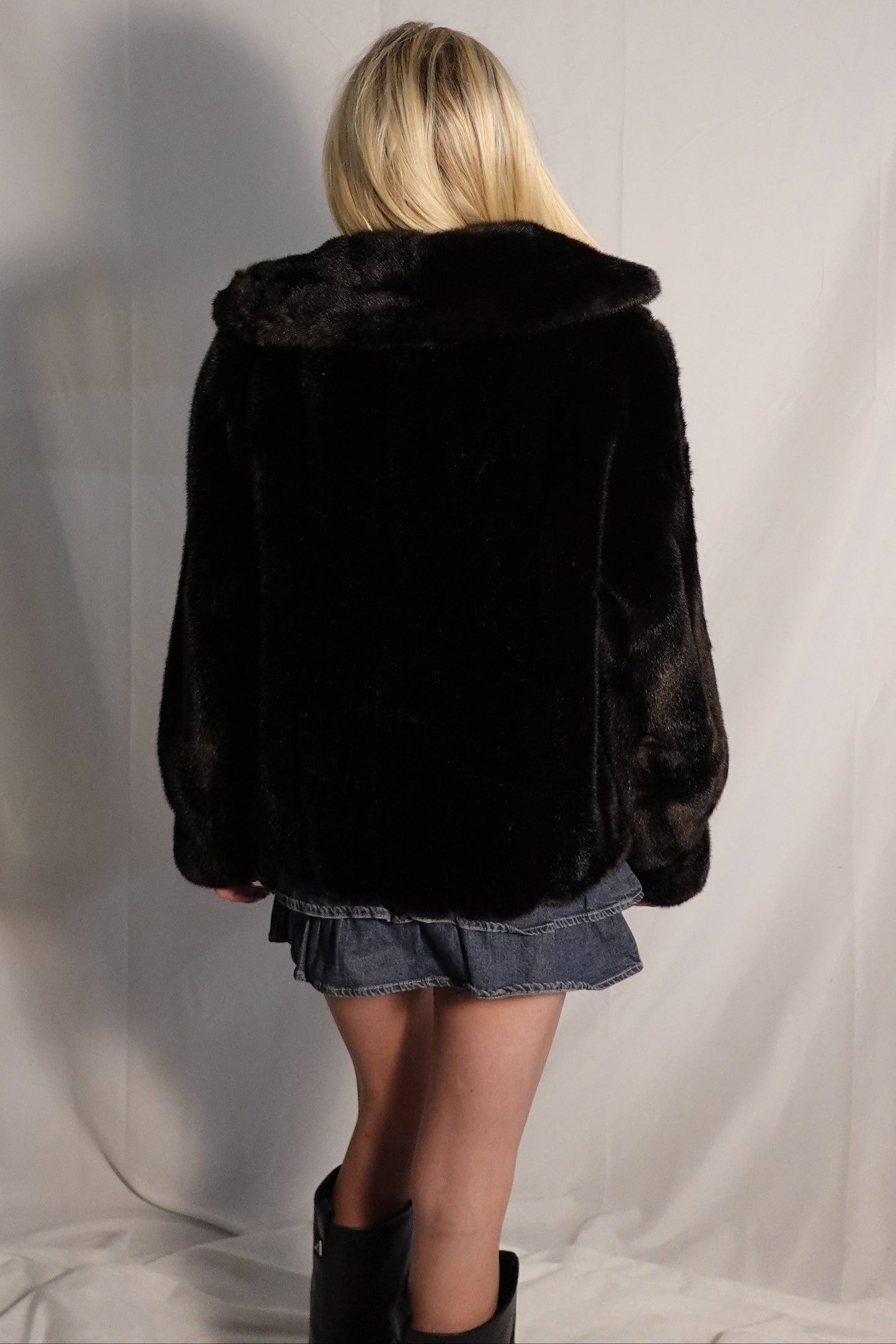 Tissavel France Faux Mink Coat