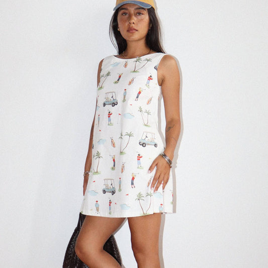 PREORDER Golf Print Mini Dress