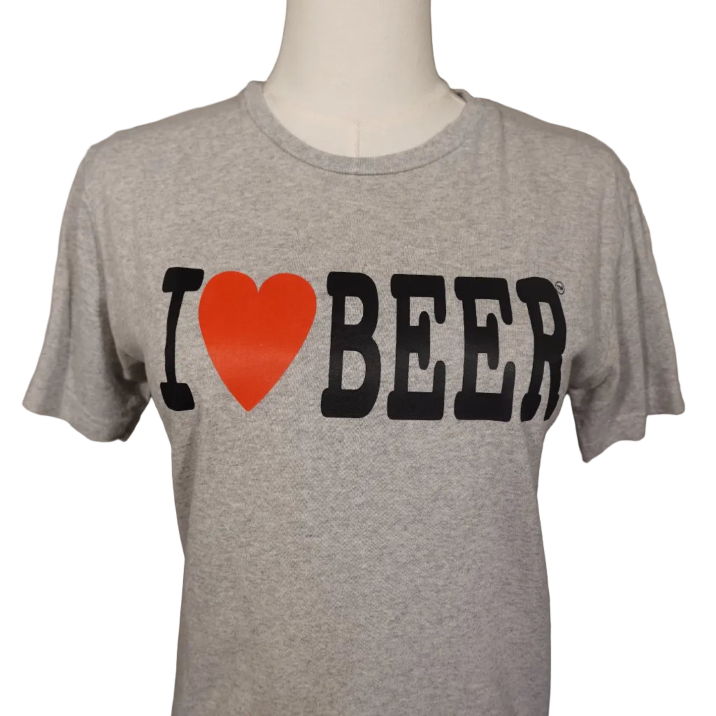 “I ❤️ BEER” Grey Tee-S