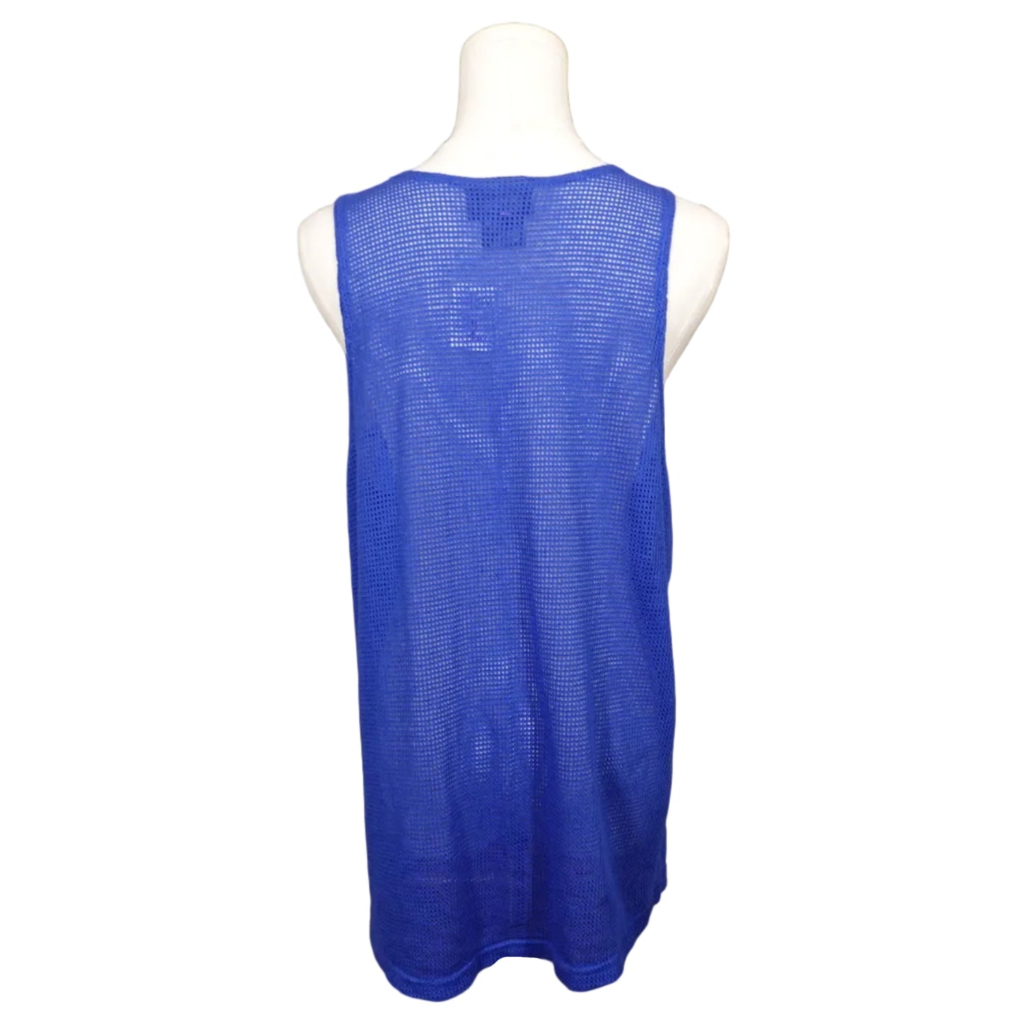 Electric Blue Mesh Layering Tank-M