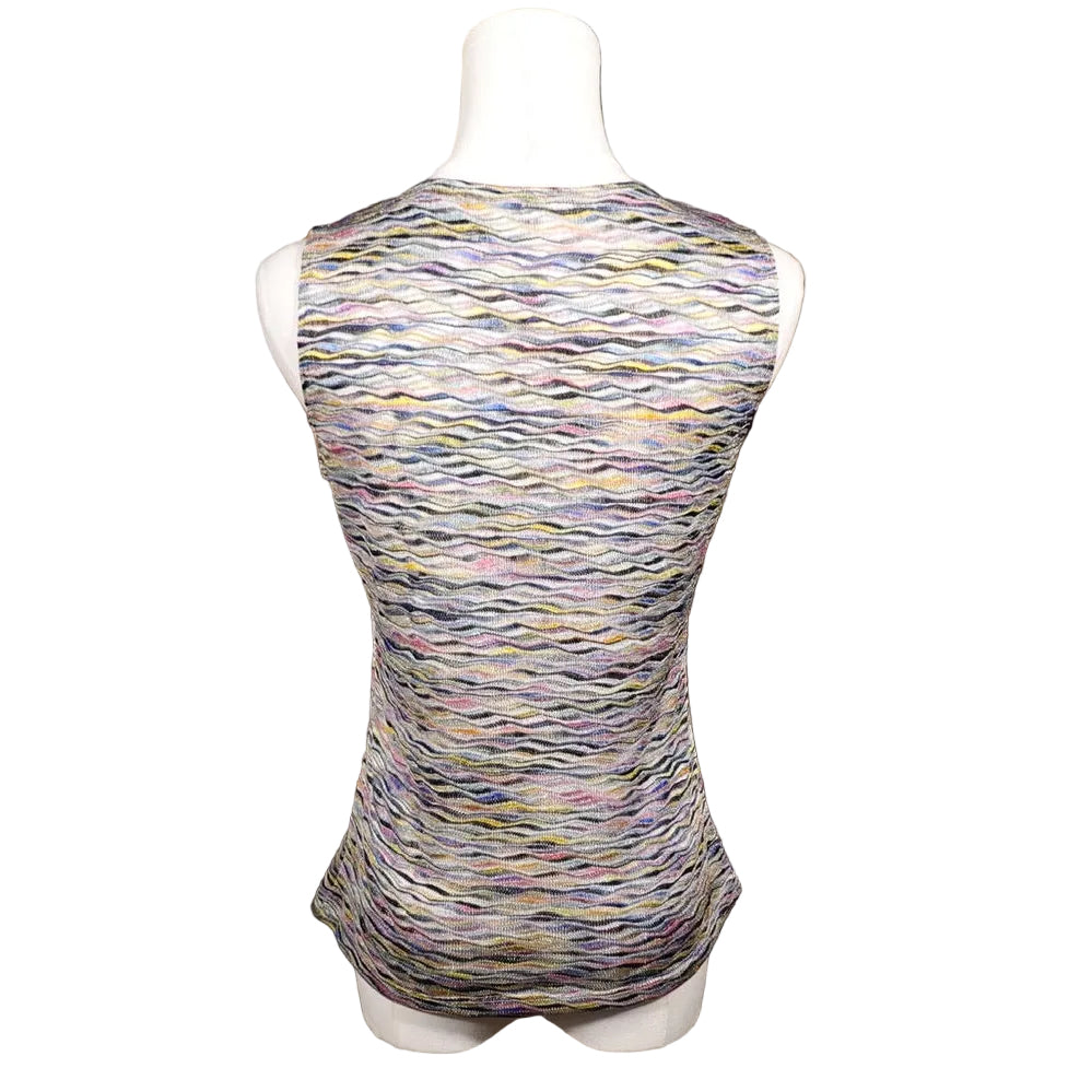 Pastel Static Wave Tank-M