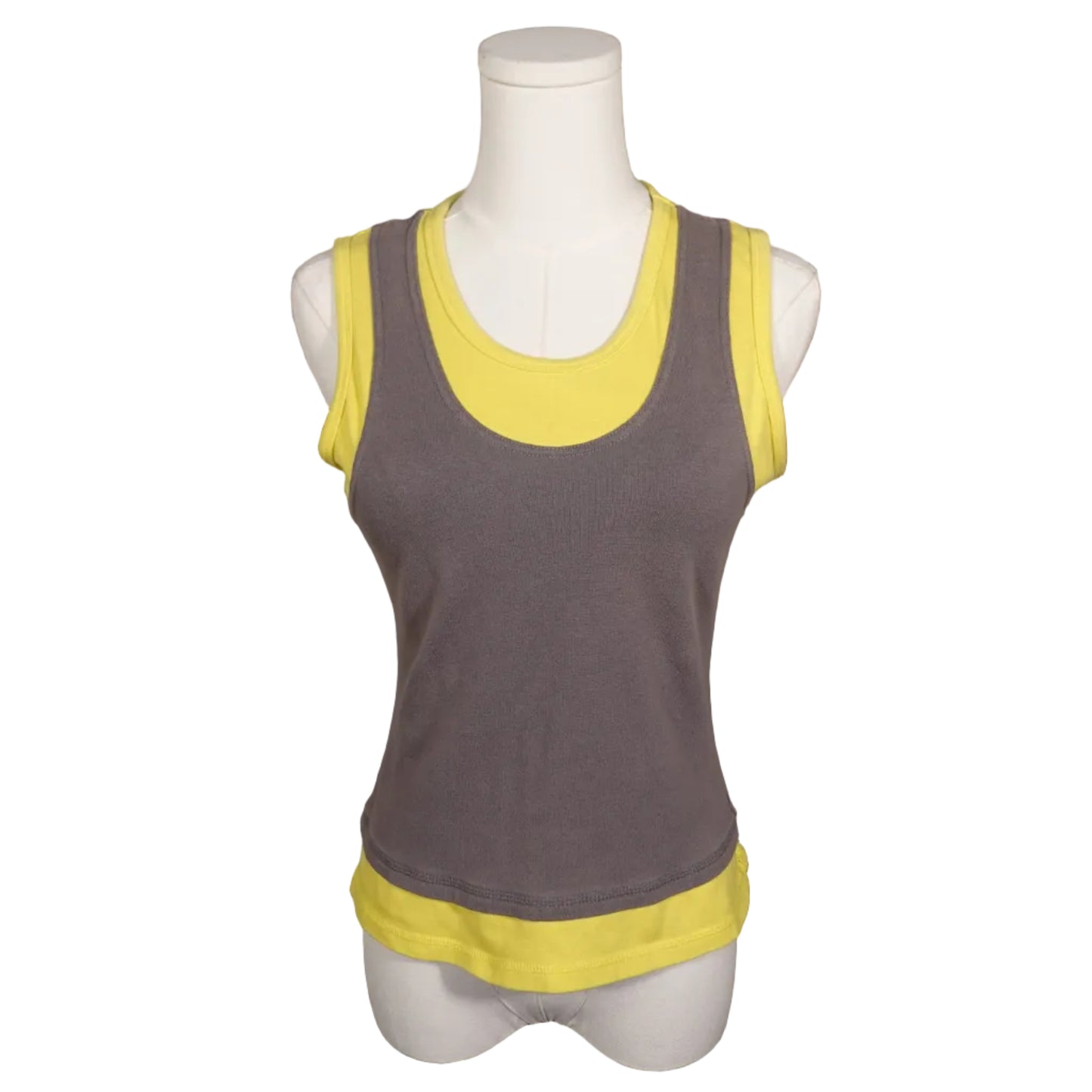 Layered Sport Tank Top-L