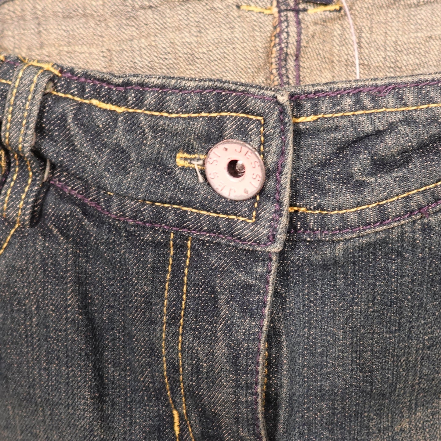Dark Wash Denim Mini Skirt-25