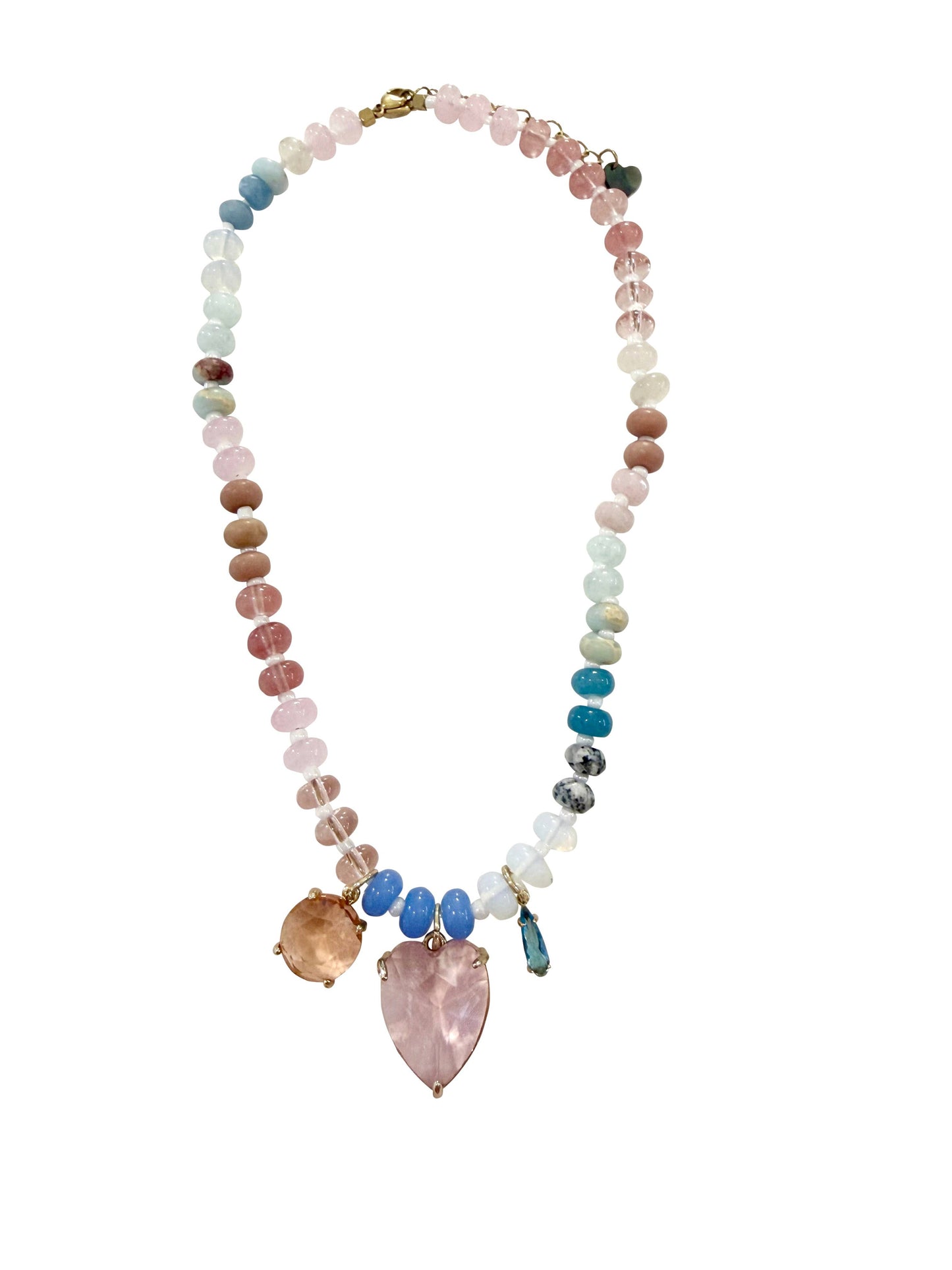 Simon Beaded CZ Necklace - Pastel