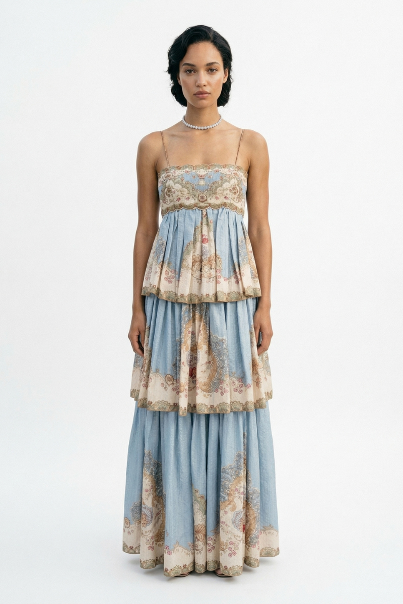 The Sovereign Tapestry Maxi Dress