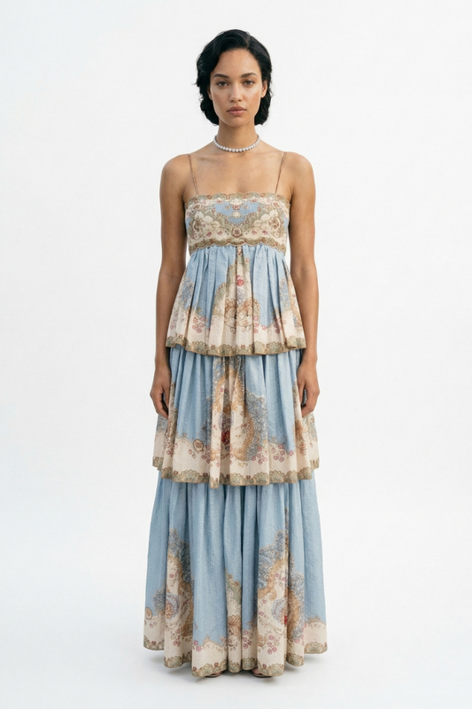 The Sovereign Tapestry Maxi Dress
