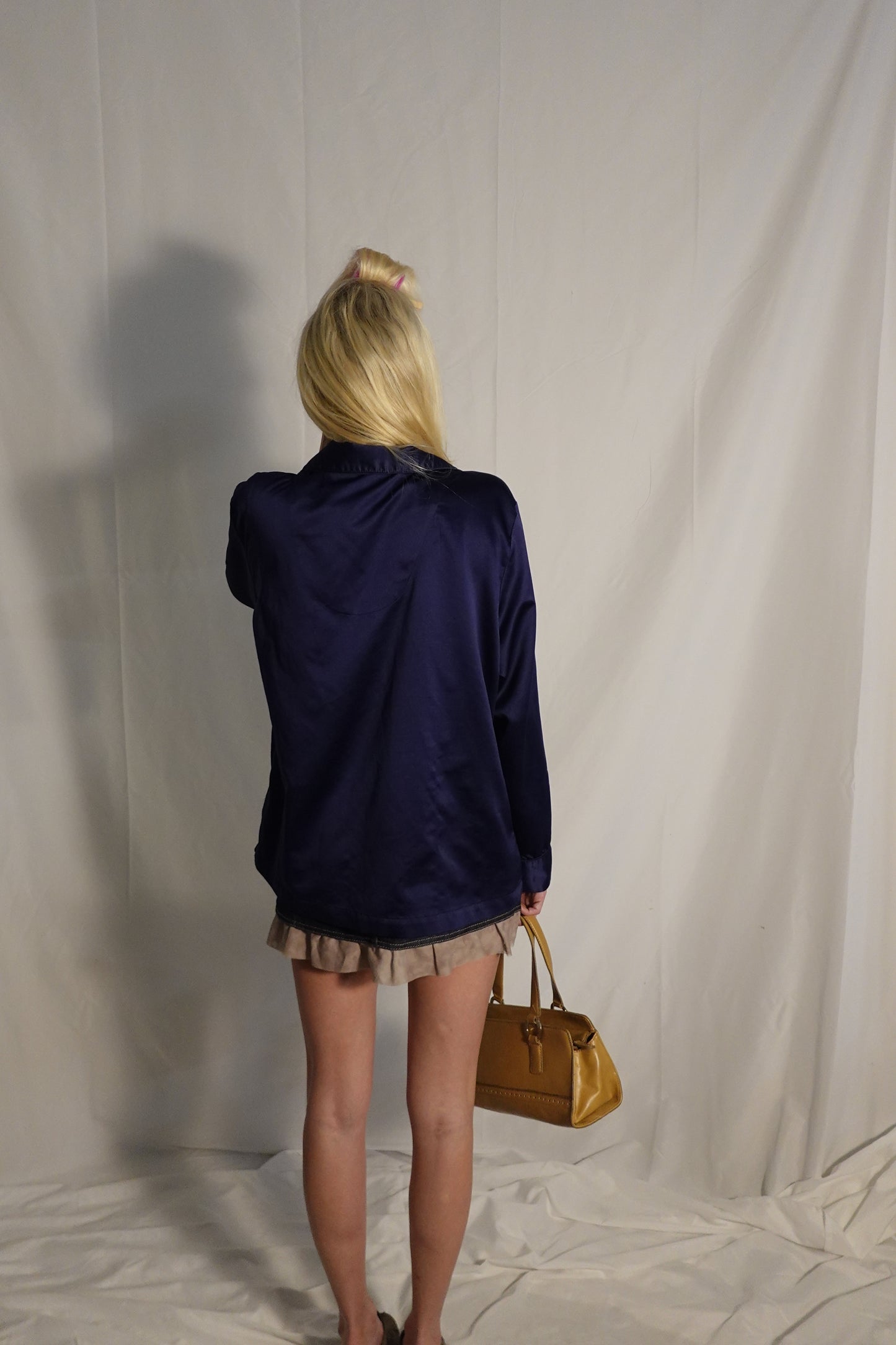 Denim Skirt with ruffle