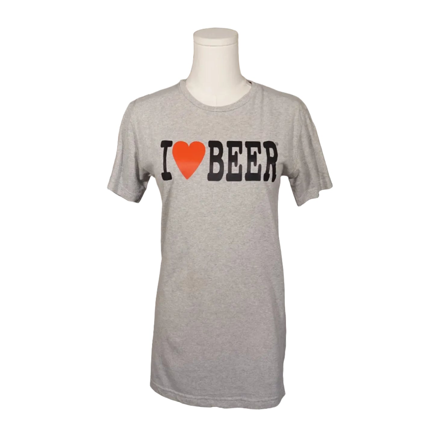 “I ❤️ BEER” Grey Tee-S