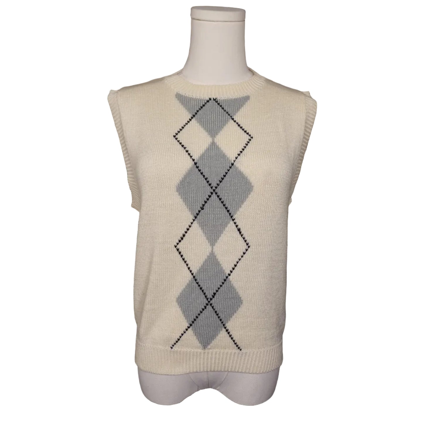 Claudias Closet Argyle Knit Vest (M)