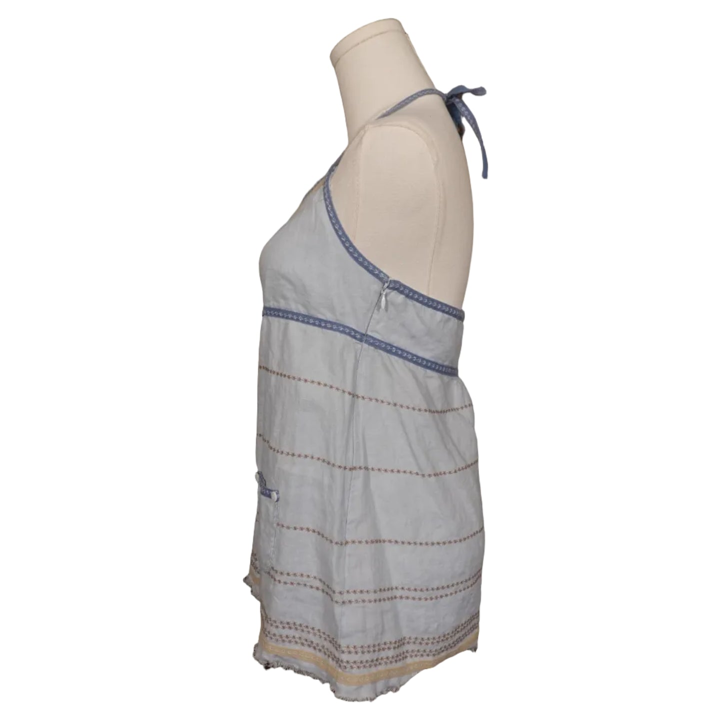 Anthropologie Intuitions Embroidered Halter Top – Size 6