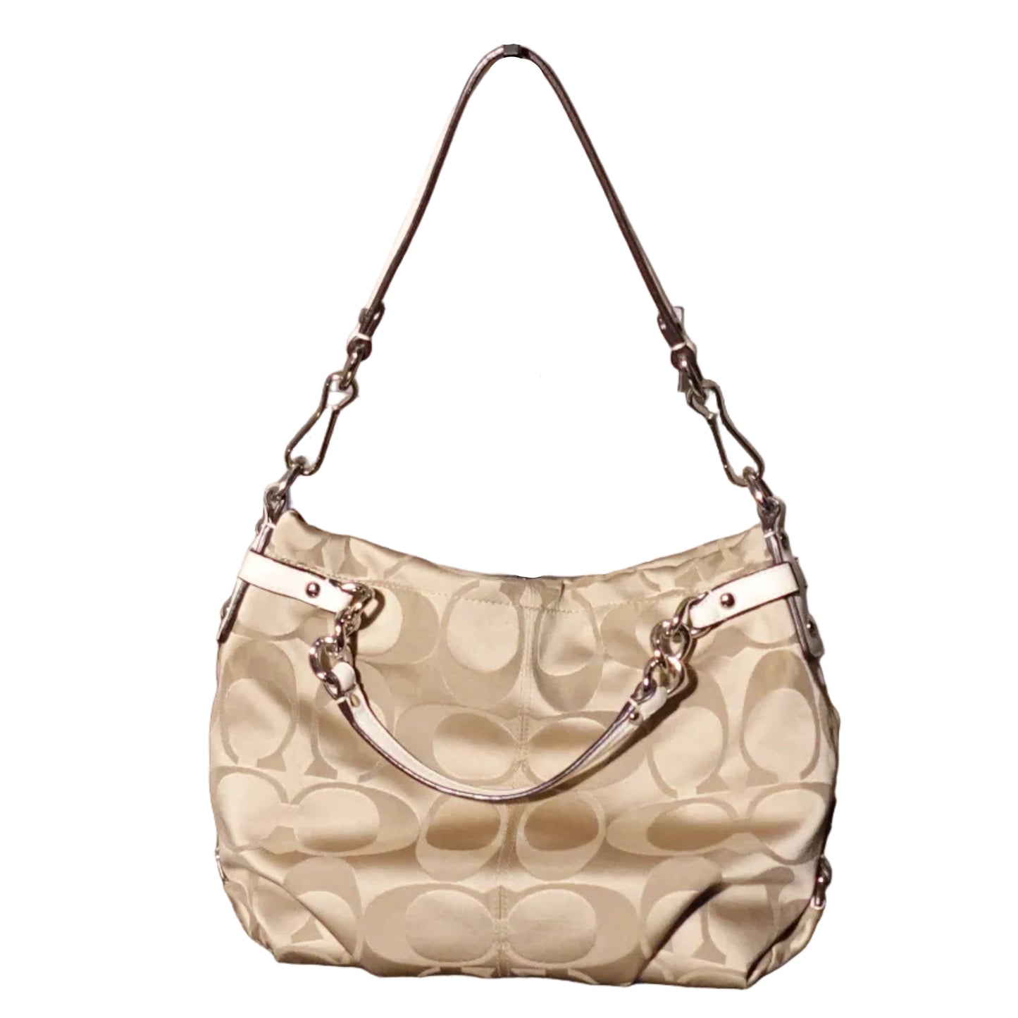 Coach Signature Jacquard Hobo Bag