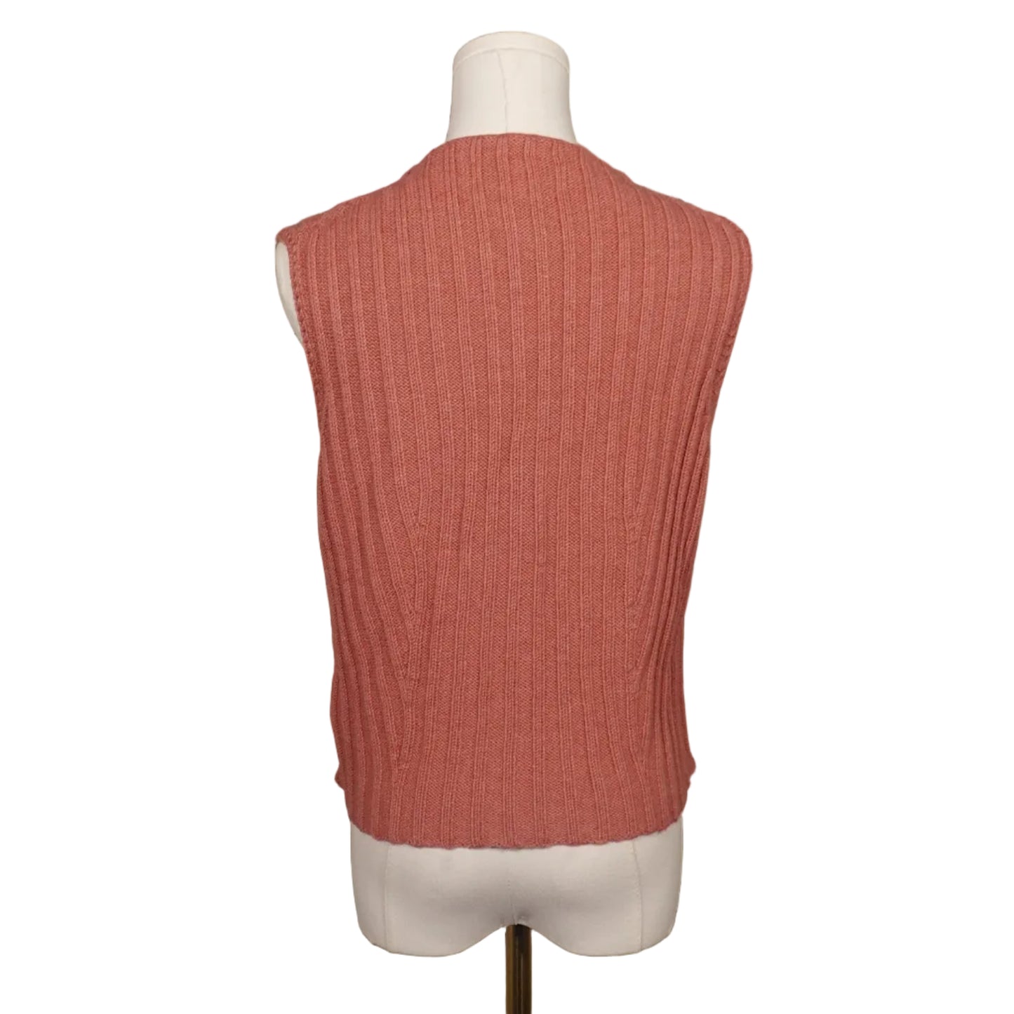 Jones New York Country Vintage Pink Knit Sweater Vest (L)