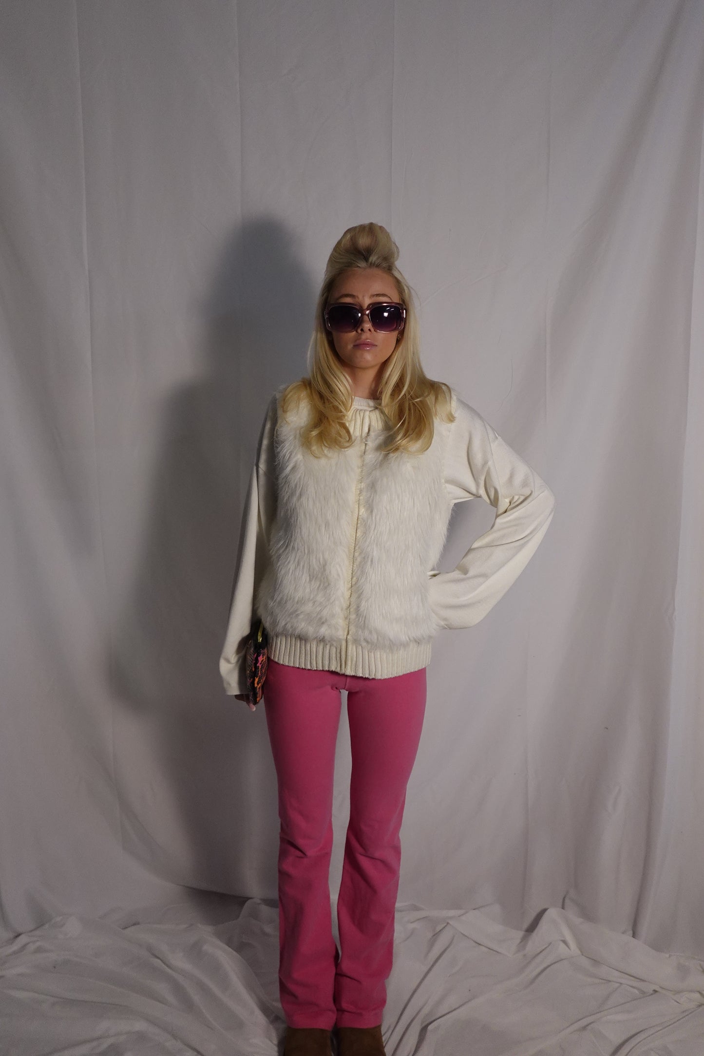 Y2K Pink Flare Leggings