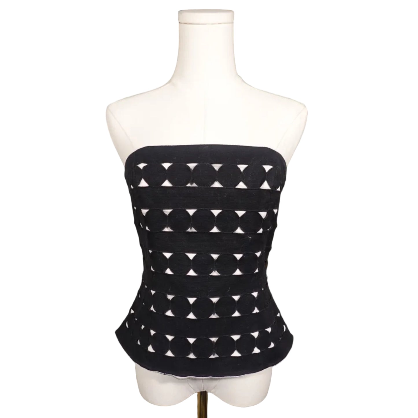 White House Black Market Black & White Corset (6)