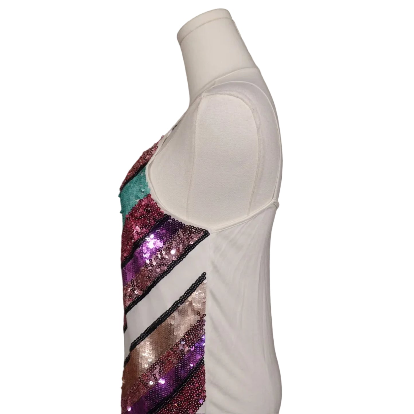 Express Sequin Chevron Tank Top (XS)
