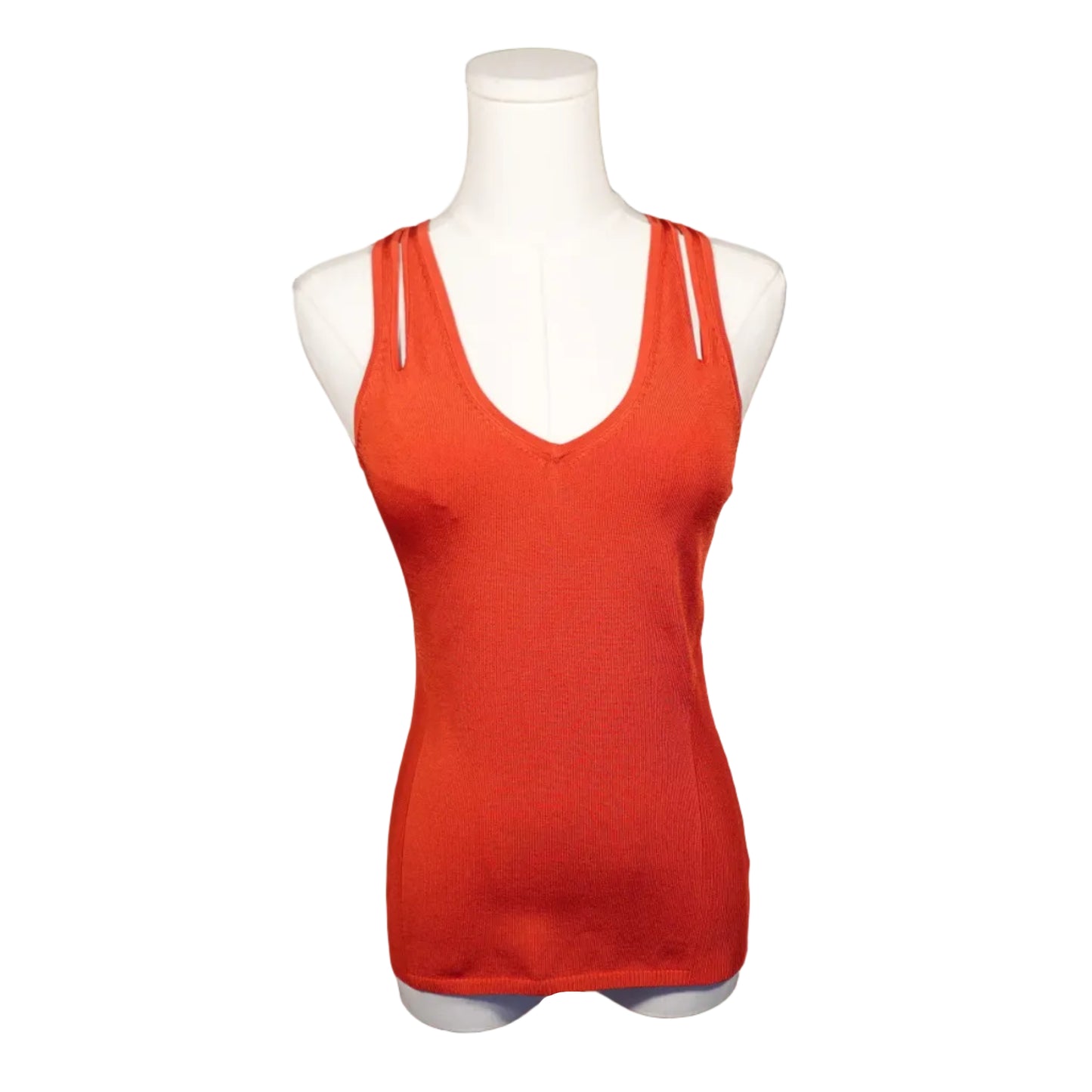 Tangerine Ring Detail Tank- S