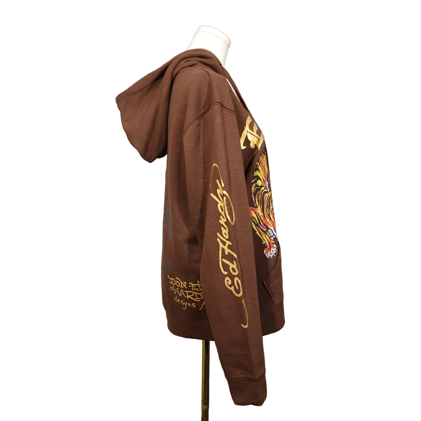 Ed Hardy Brown Tiger Oversized Jacket