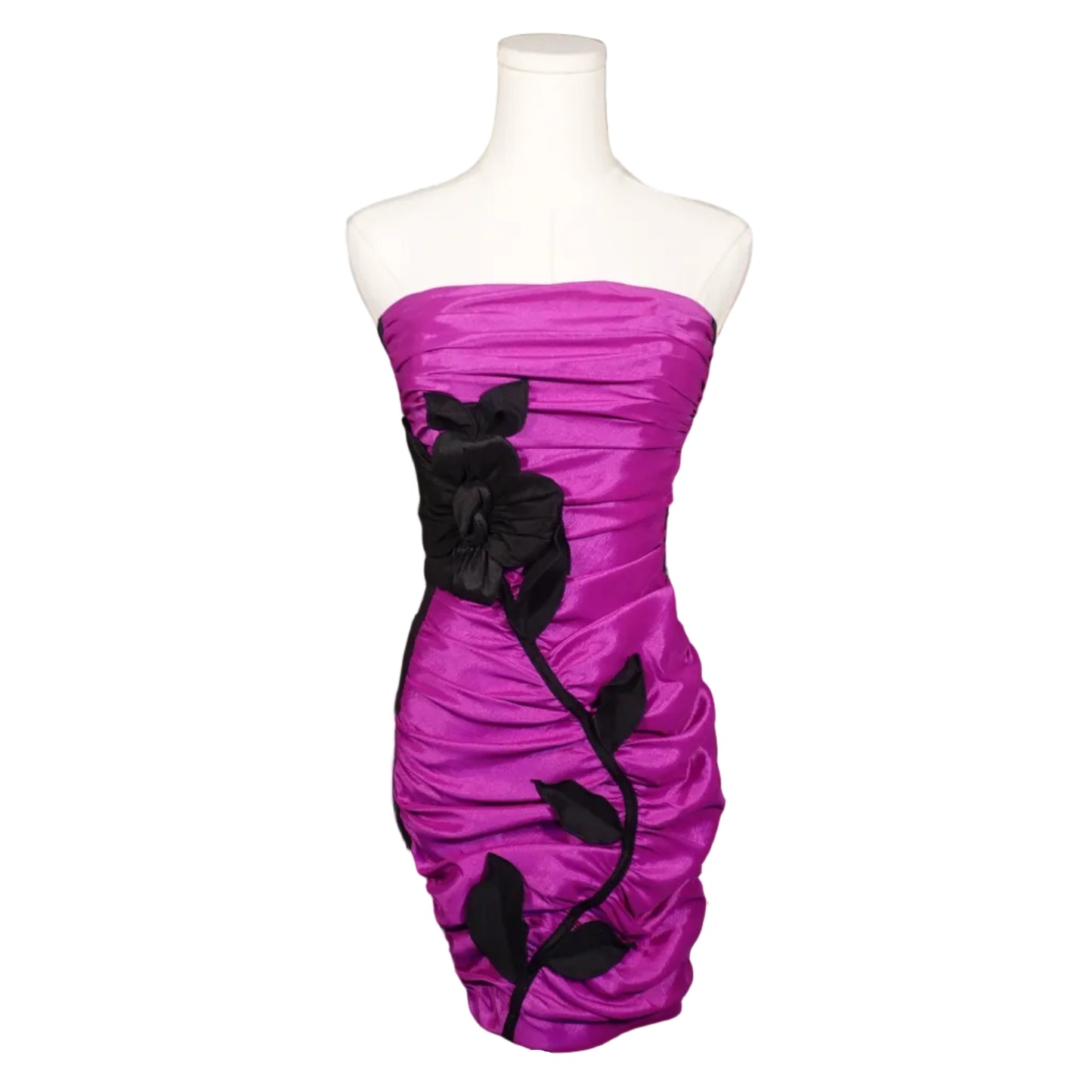 Jessica McClintock Midnight Bloom Strapless Dress NWT (4)