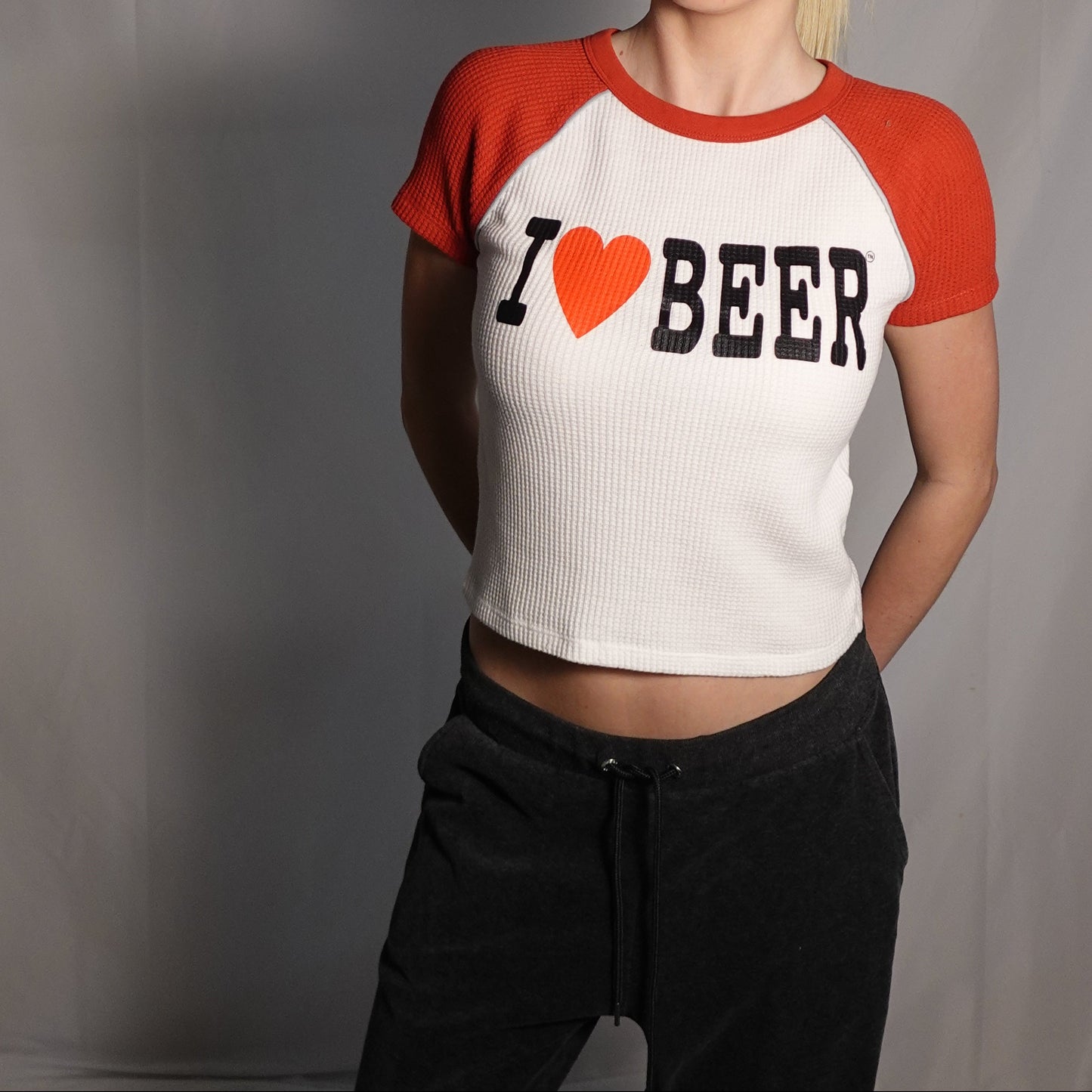 I ❤️ BEER Red&White Vintage Tee