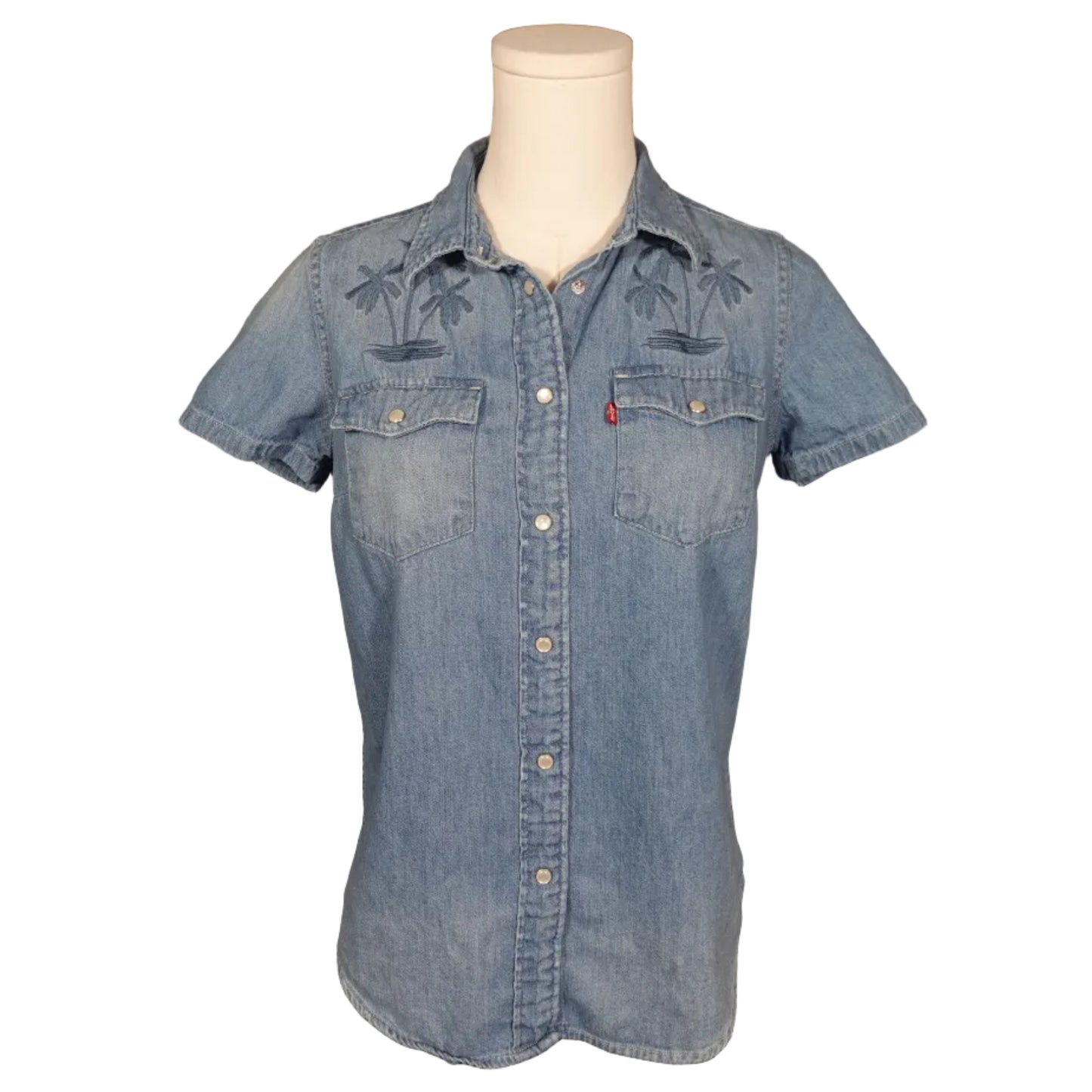 Levi’s Palm Breeze Denim Button-Up (XS)