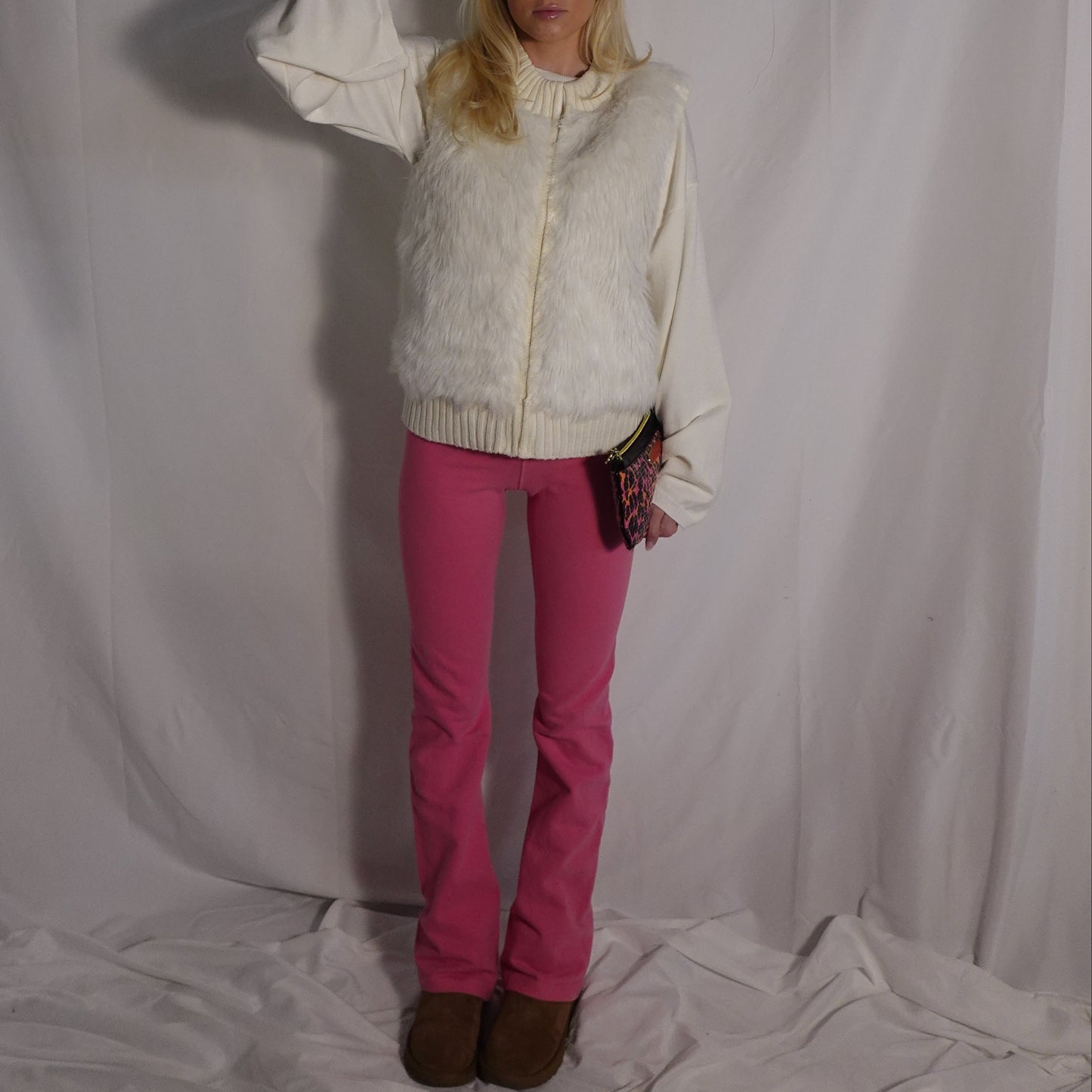 Y2K Pink Flare Leggings