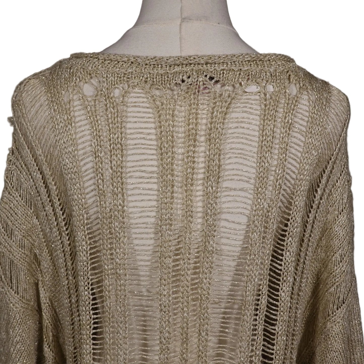 Calypso St. Barth Metallic Knit Poncho-O/S